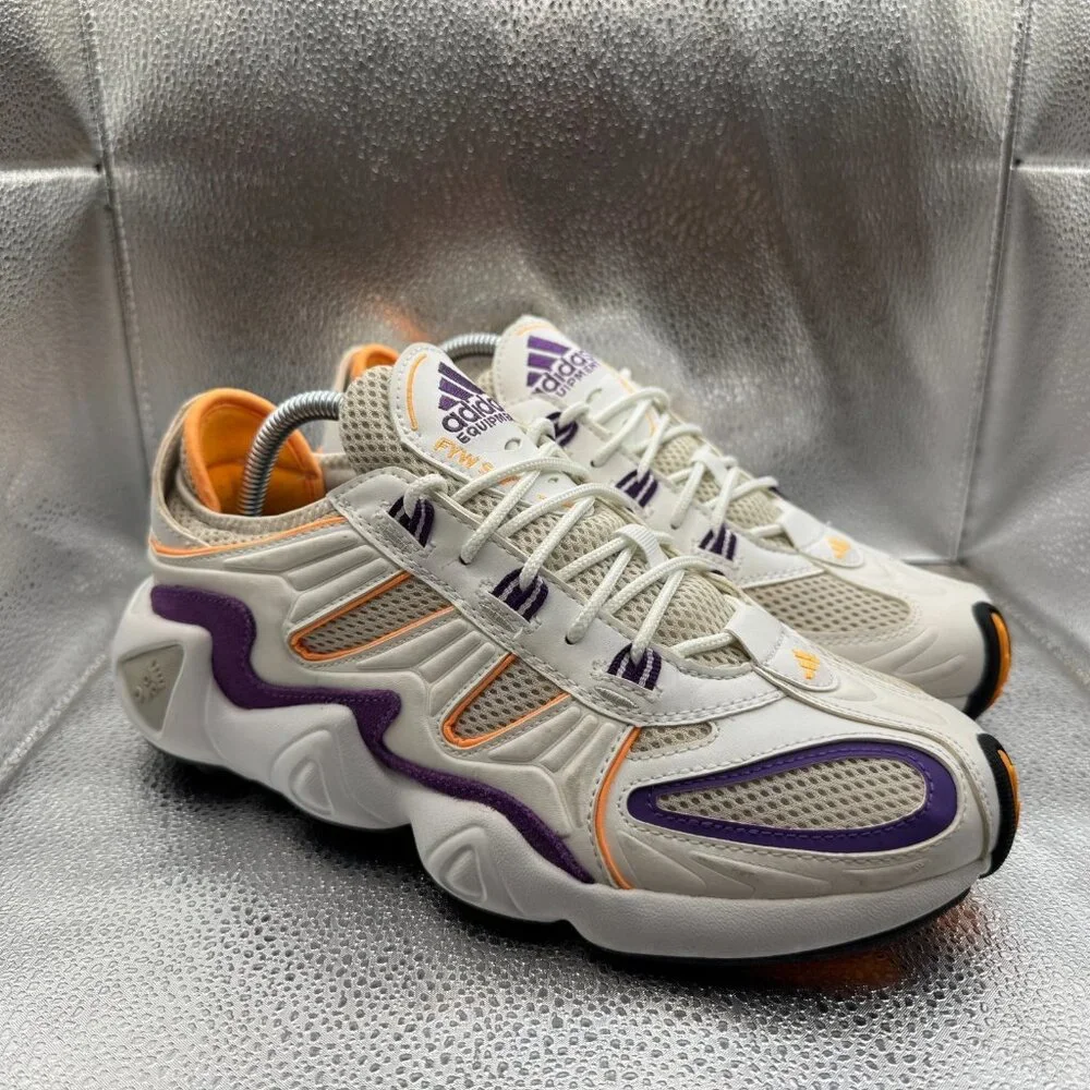 Size‎ 7.5 Adidas FYW S-97 Mens White Purple Orange Athletic Shoes EE5303